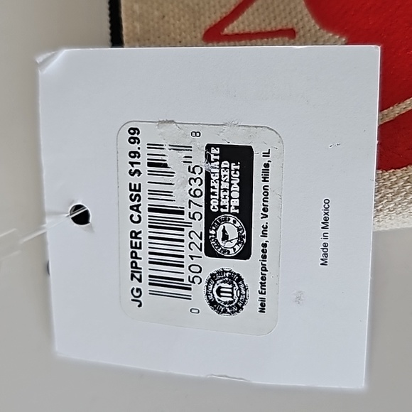 NWT University of Wisconsin Madison Zipper Case Bag Pouch featuring Julia Gash - Picture 3 of 4